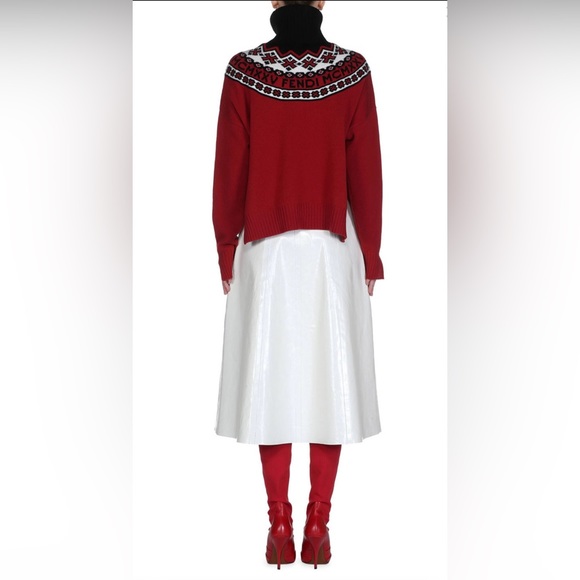 FENDI Logo Fair Isle Turtleneck Sweater - Picture 3 of 13